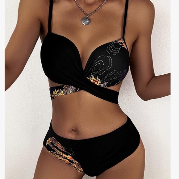 - 3 piece set womens kimono and bathing suit - Picture 2 of 3